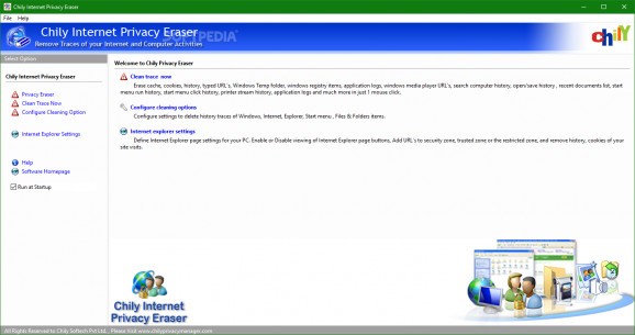 Chily Internet Privacy Eraser screenshot