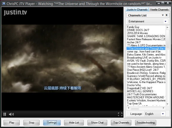 ChrisPC JTV Player screenshot