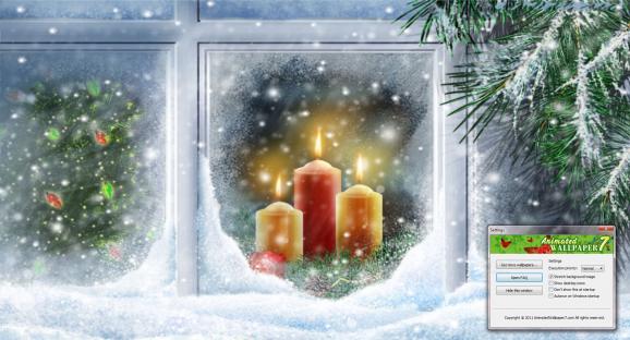 Christmas Candles Animated Wallpaper screenshot