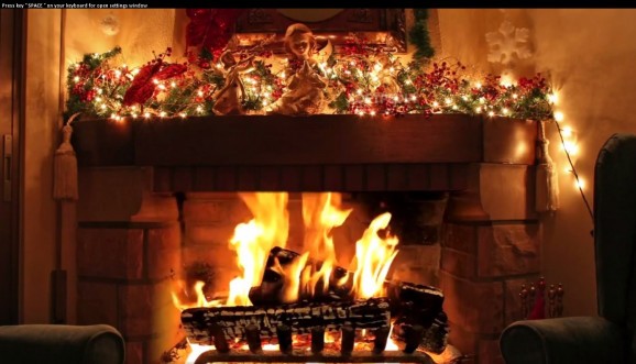 Christmas Fireplace ScreenSaver screenshot