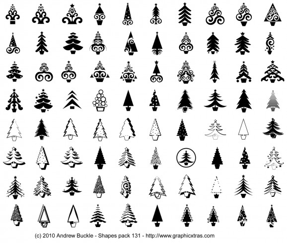 Christmas Tree Custom Shapes screenshot
