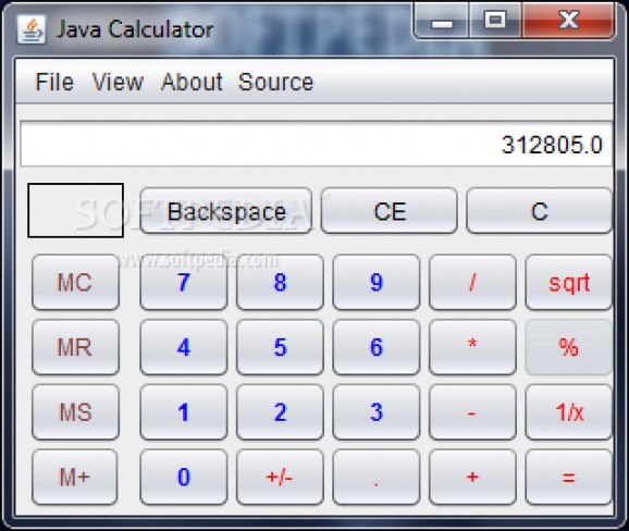 Java Calculator screenshot