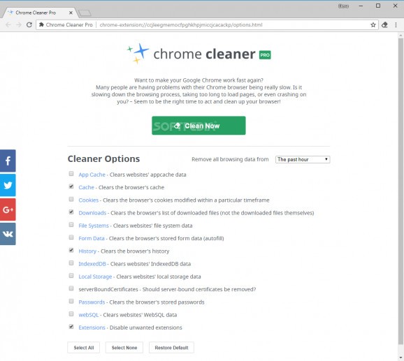 Chrome Cleaner Pro screenshot