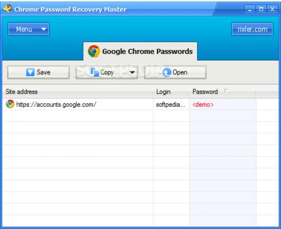 Chrome Password Recovery Master screenshot
