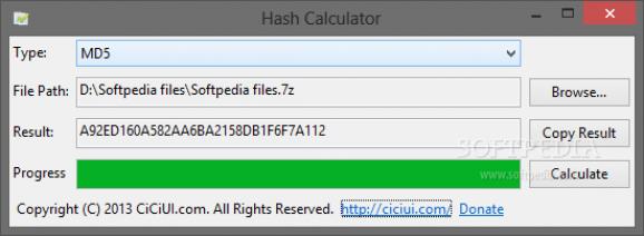 Hash Calculator screenshot