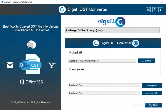 Cigati OST Converter screenshot