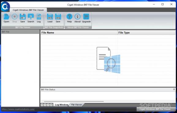 Cigati Windows BKF File Viewer screenshot