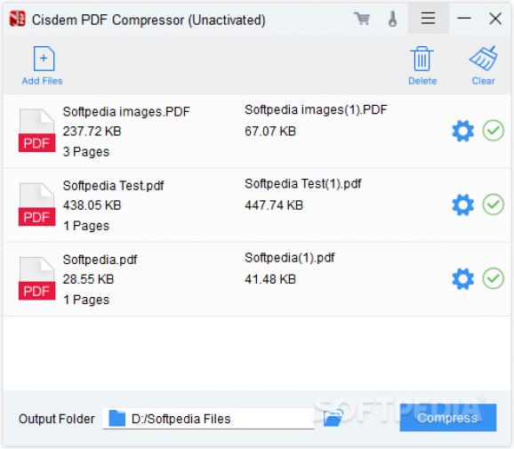 Cisdem PDF Compressor screenshot