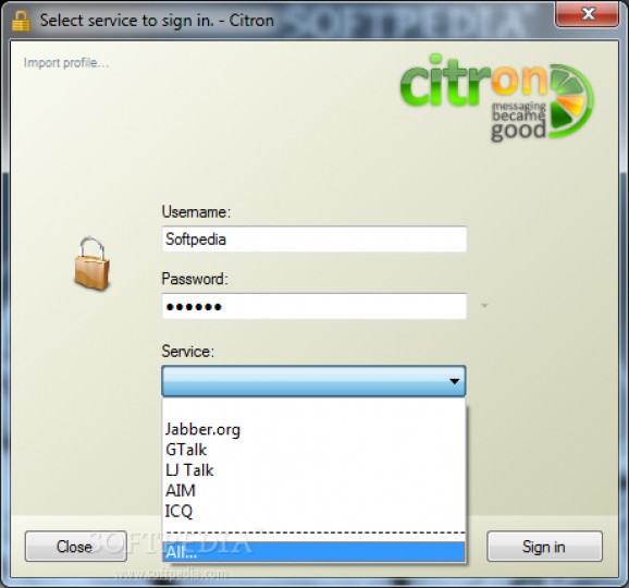 Citron Messenger screenshot