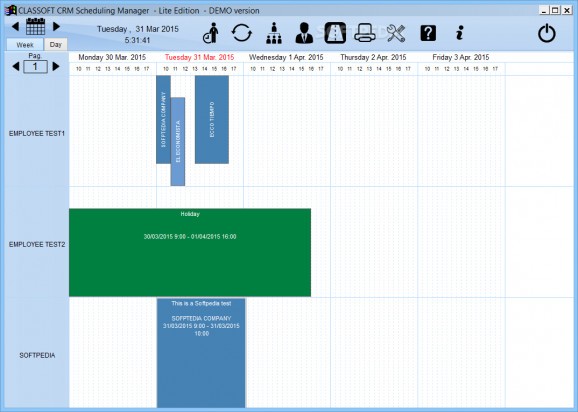 Classoft CRM Scheduling Manager Lite Edition screenshot