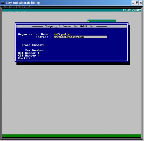 Clay Billing Software for DOS screenshot