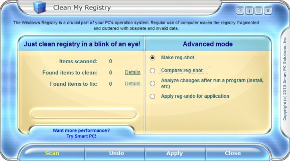 Clean My Registry screenshot