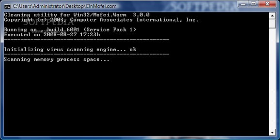 Cleaning Utility for Win32.Mofei screenshot