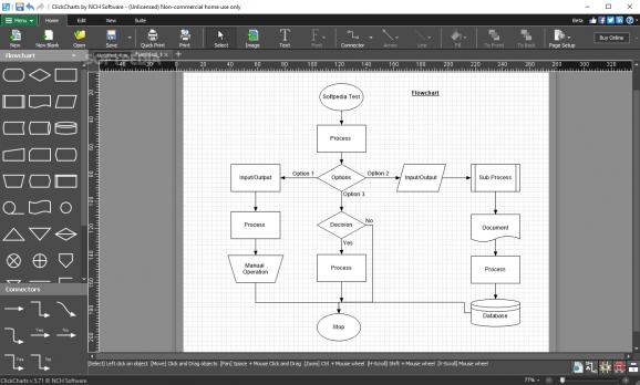 ClickCharts Free Diagram and Flowchart Maker screenshot