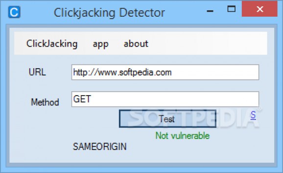 Clickjacking Detector screenshot