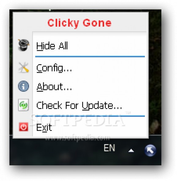 Clicky Gone screenshot