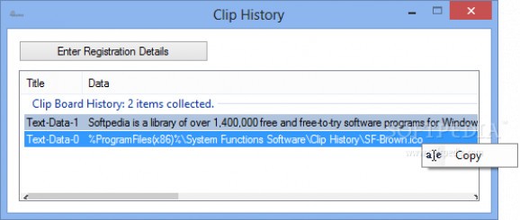 Clip History screenshot