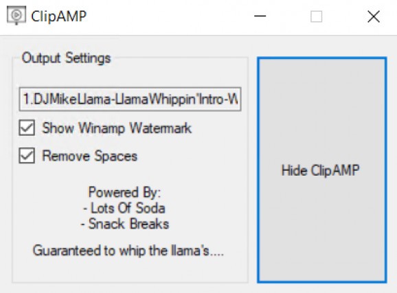 ClipAMP screenshot