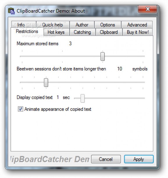 ClipBoardCatcher screenshot