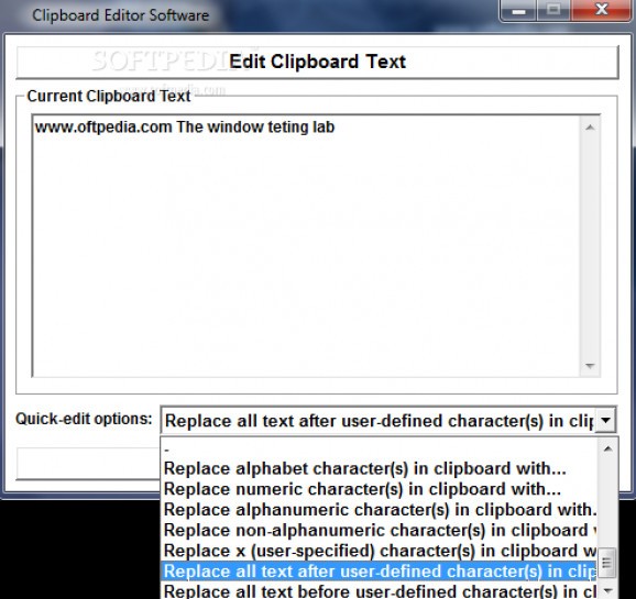 Clipboard Editor Software screenshot