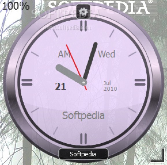 Clock-on-Desktop Lite screenshot