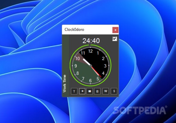 Clock0doro screenshot