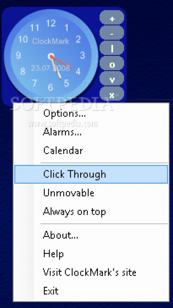 ClockMark screenshot