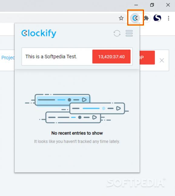 Clockify Time Tracker for Chrome screenshot