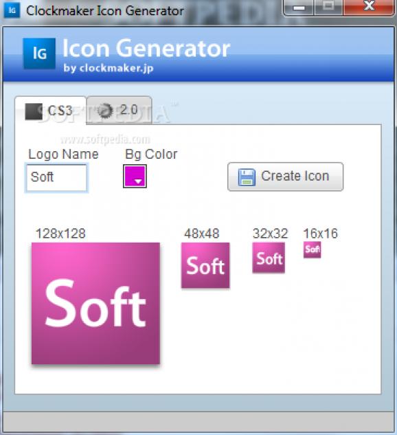 Clockmaker Icon Generator screenshot
