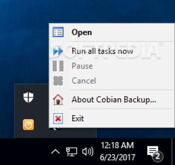 Cobian Backup screenshot
