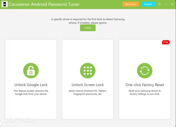 Cocosenor Android Password Tuner screenshot