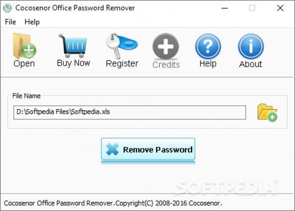 Cocosenor Office Password Remover screenshot