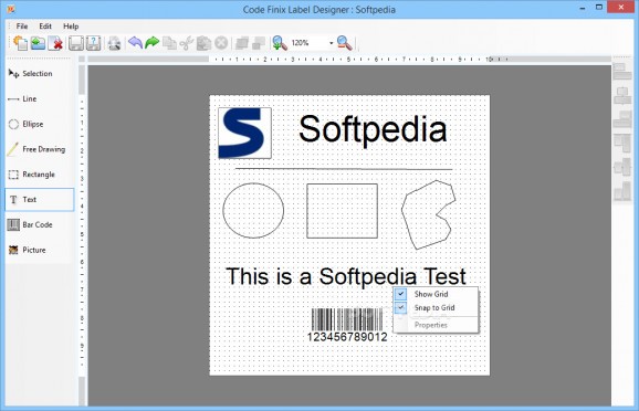 Code Finix Label Designer screenshot