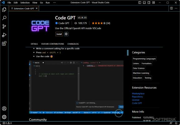 Code GPT screenshot