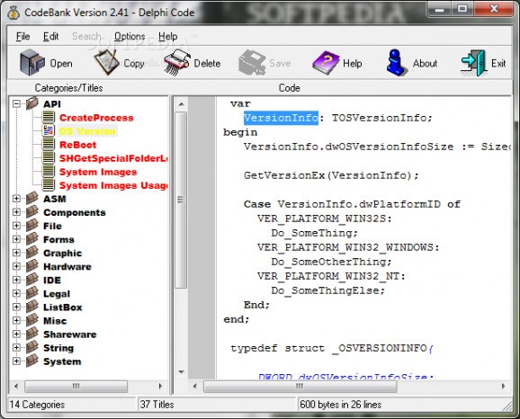 CodeBank screenshot