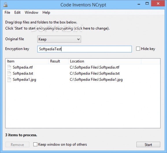 CodeInventors NCrypt screenshot