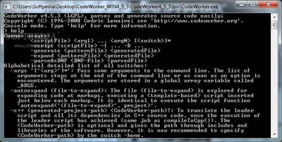 CodeWorker screenshot