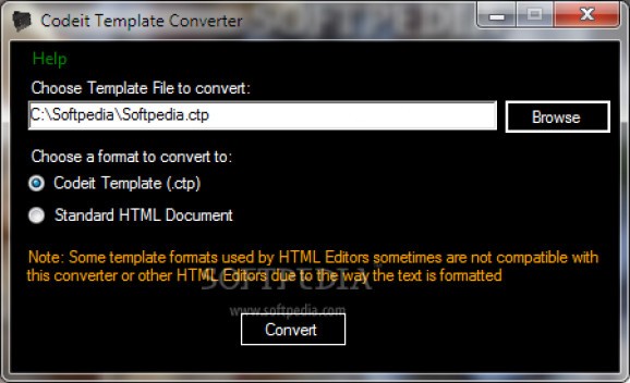 Codeit Template Converter screenshot