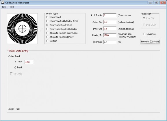 Codewheel Generator screenshot