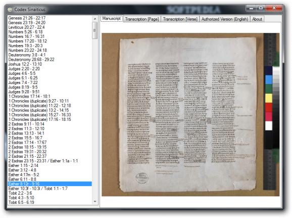 Codex Sinaiticus screenshot