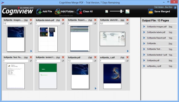 Merge PDF screenshot