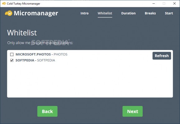 Cold Turkey Micromanager screenshot