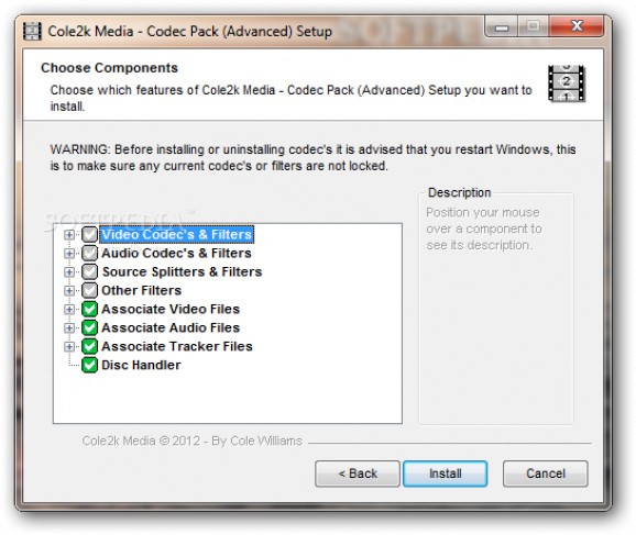Cole2k Media Codec Pack Advanced screenshot