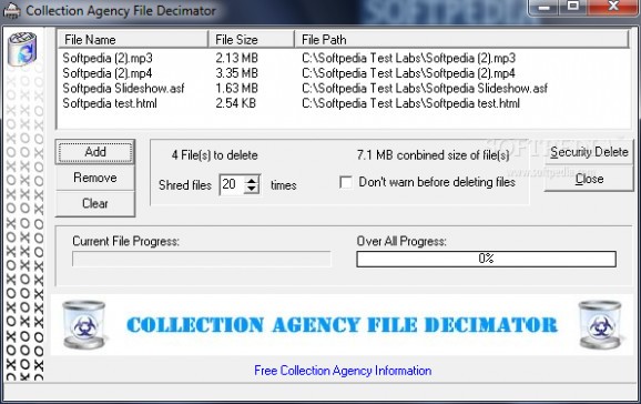 Collection Agency File Decimator screenshot