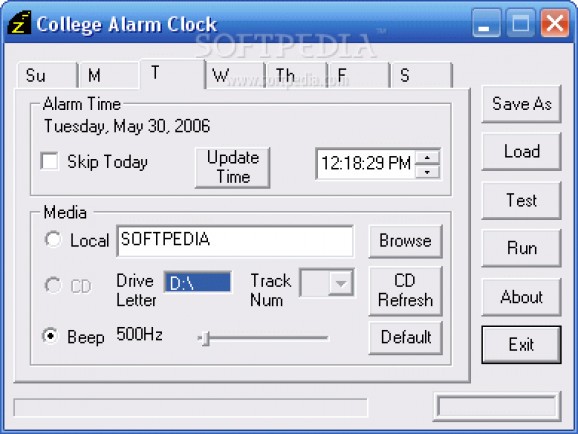 College Alarm Clock screenshot