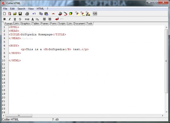 Collie HTML screenshot