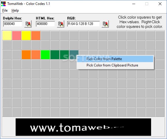 Color Codes screenshot