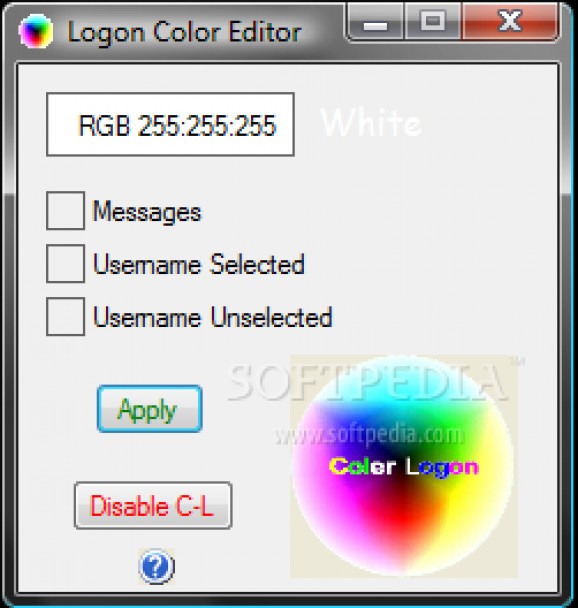 Color Logon screenshot