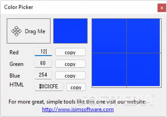 isimSoftware Color Picker screenshot