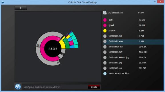 Colorful Disk Clean Desktop screenshot